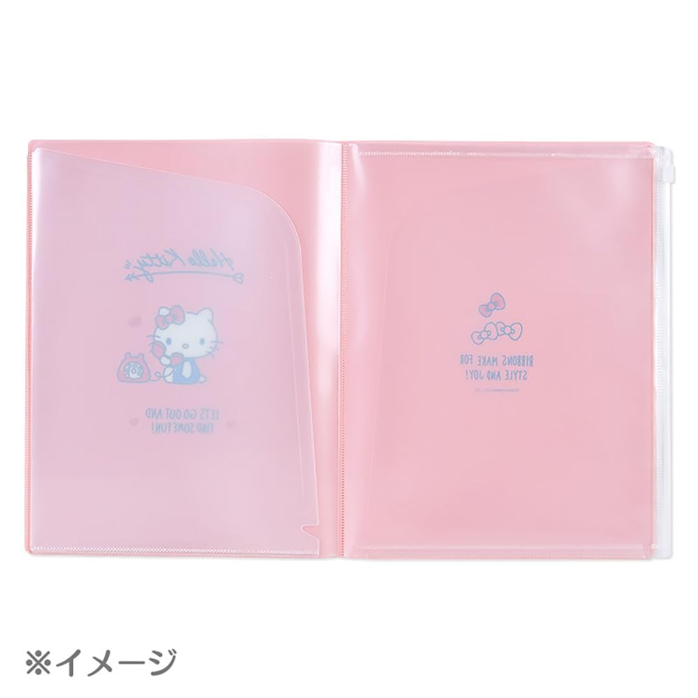 Sanrio Kuromi 6 Pocket Clear File 549789 - Japan- Japan Figure Store - #1 Bring To You The Best Japanese Goods