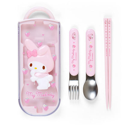 Sanrio My Melody Lunch Trio Set Japan Relief 013846- Japan Figure Store - #1 Bring To You The Best Japanese Goods
