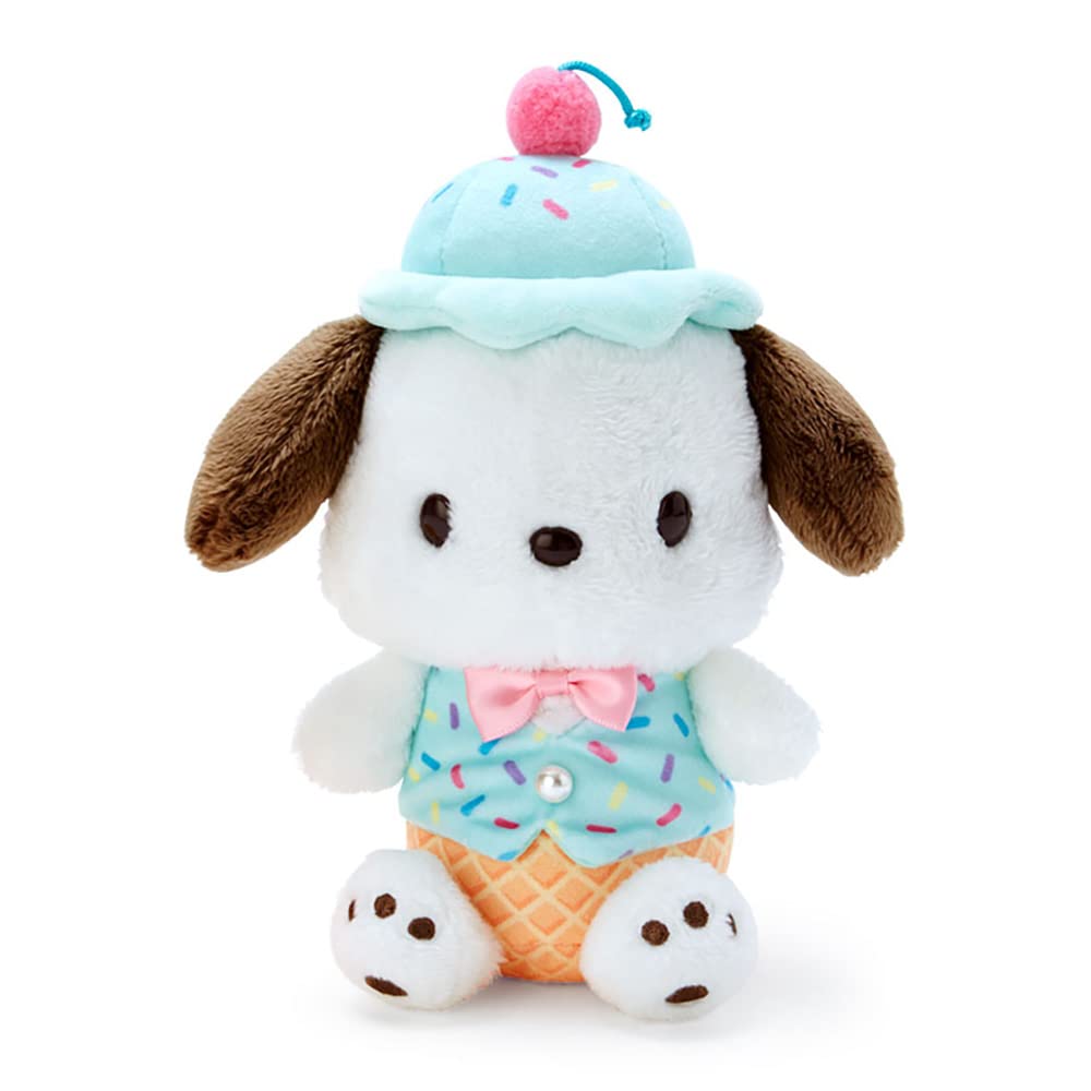 Sanrio Plush Toy Pochacco / Ice Cream Parlor Japanese Cute Plush Dolls Kids Plush Toys- Japan Figure Store - #1 Bring To You The Best Japanese Goods