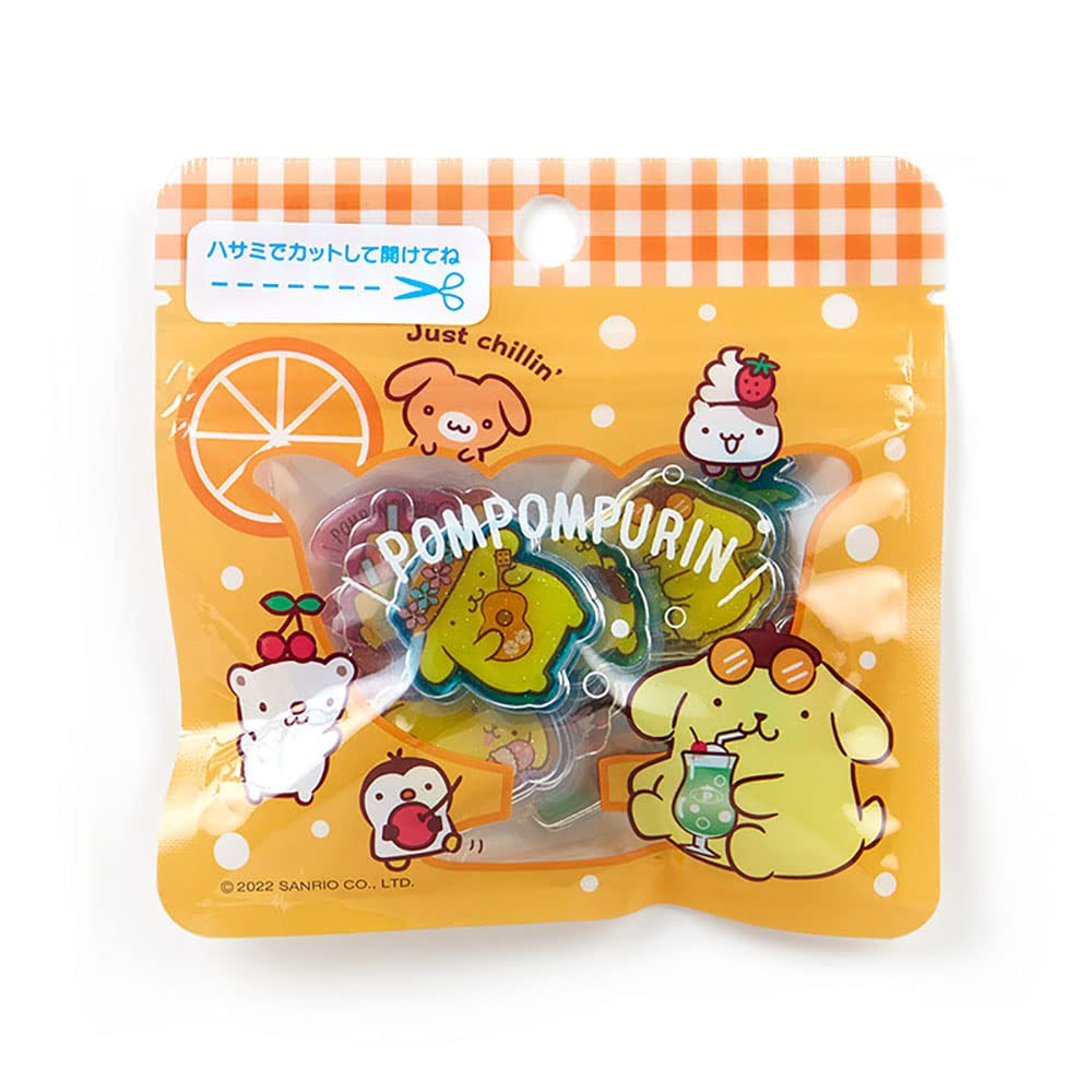 SANRIO Summer Sticker Pack Clear Pom Pom Purin- Japan Figure Store - #1 Bring To You The Best Japanese Goods
