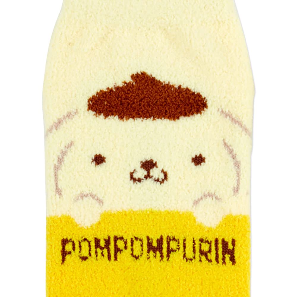 SANRIO Fluffy Socks Pom Pom Purin 23-25Cm- Japan Figure Store - #1 Bring To You The Best Japanese Goods