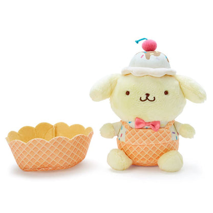 Sanrio Plush Toy Pompompurin / Ice Cream Parlor Japanese Cute Plush Toys Pompompurin Dolls- Japan Figure Store - #1 Bring To You The Best Japanese Goods