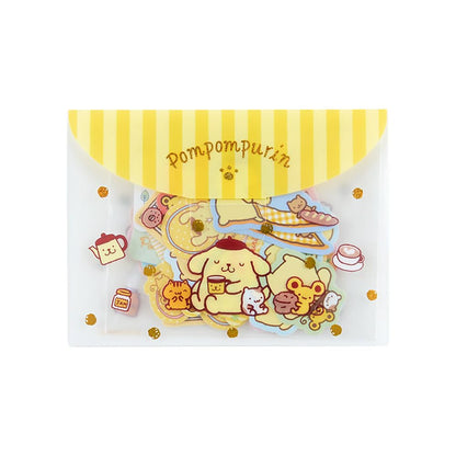 Sanrio Pompompurin Sticker & Case Set Japan 400777- Japan Figure Store - #1 Bring To You The Best Japanese Goods