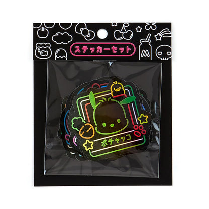 Sanrio Characters Sticker Set Vivid Neon 563331- Japan Figure Store - #1 Bring To You The Best Japanese Goods