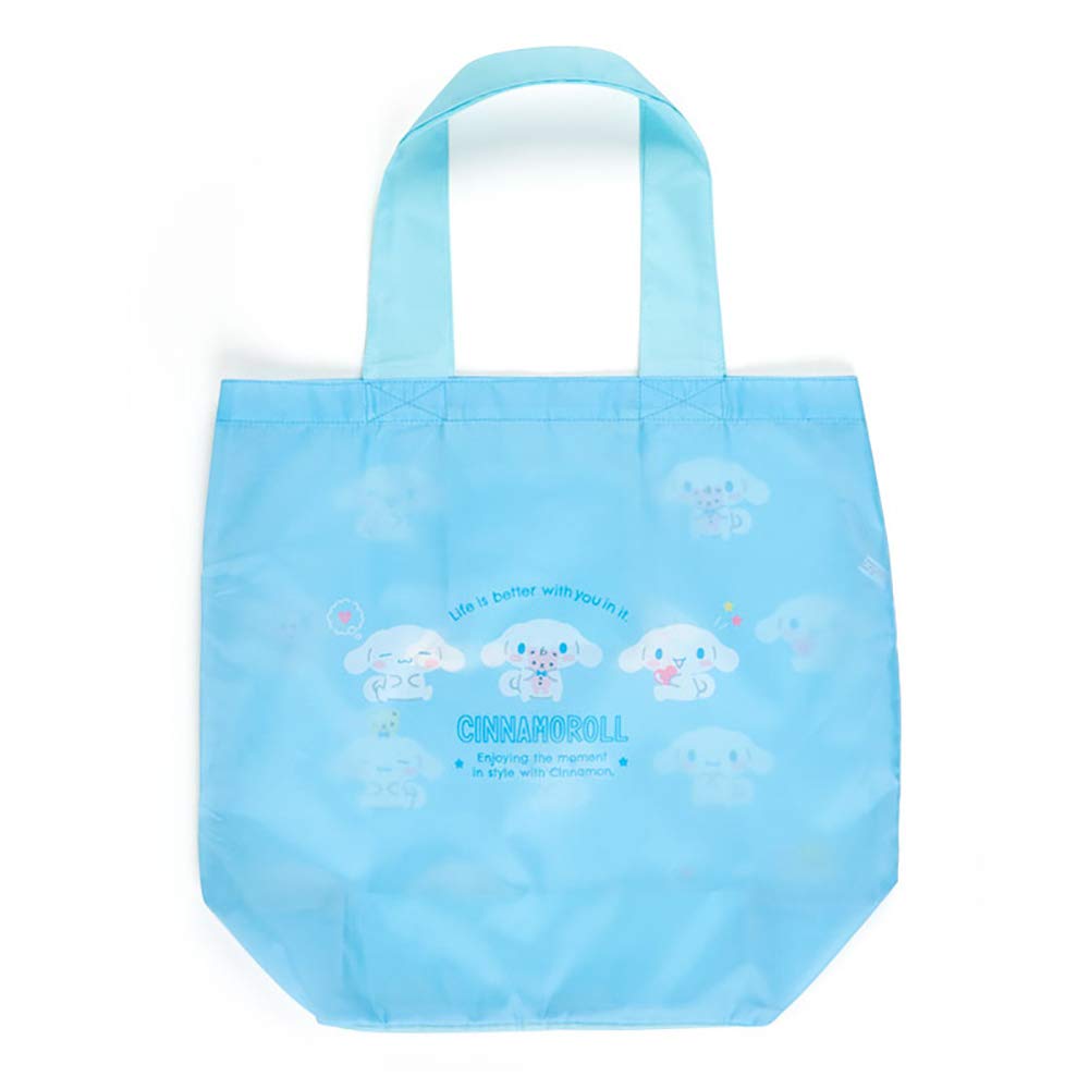 SANRIO Eco Bag With Pouch Cinnamoroll- Japan Figure Store - #1 Bring To You The Best Japanese Goods