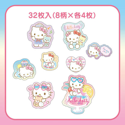 SANRIO Summer Sticker Pack Clear Hello Kitty- Japan Figure Store - #1 Bring To You The Best Japanese Goods