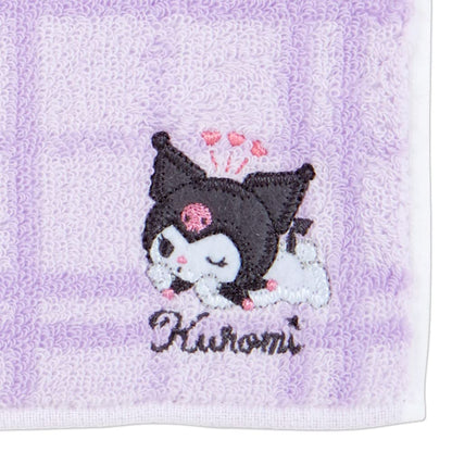 SANRIO Petit Towel Plaid Kuromi- Japan Figure Store - #1 Bring To You The Best Japanese Goods