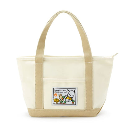 SANRIO Canvas Tote Bag Pochacco Size: S- Japan Figure Store - #1 Bring To You The Best Japanese Goods