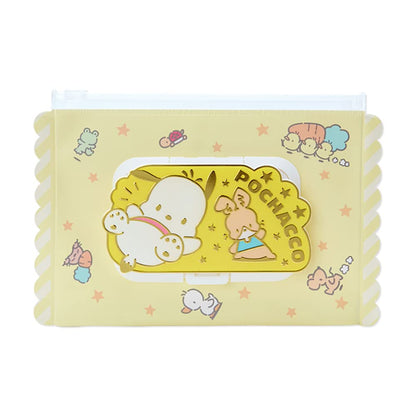 Sanrio Pochacco Wet Wipe Pouch (Yellow Friend Model) - Japanese Toy And Stationery- Japan Figure Store - #1 Bring To You The Best Japanese Goods