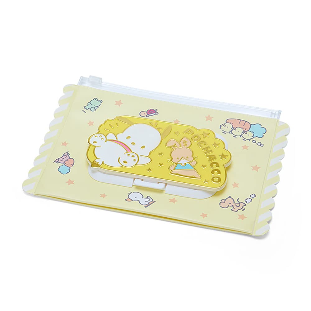 Sanrio Pochacco Wet Wipe Pouch (Yellow Friend Model) - Japanese Toy And Stationery- Japan Figure Store - #1 Bring To You The Best Japanese Goods