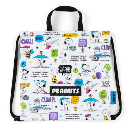 Sanrio Colorful Snoopy Quilted Knapsack with Short Handle- Japan Figure Store - #1 Bring To You The Best Japanese Goods