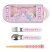 Sanrio My Melody 3-Piece Spoon Fork Chopsticks Kids Set Japan W/Name Sticker & Case- Japan Figure Store - #1 Bring To You The Best Japanese Goods