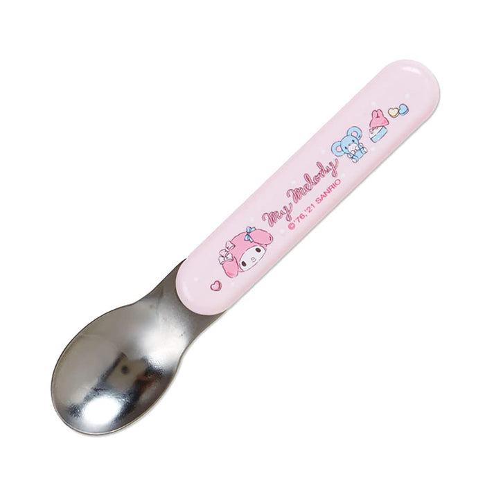 Sanrio My Melody 3-Piece Spoon Fork Chopsticks Kids Set Japan W/Name Sticker & Case- Japan Figure Store - #1 Bring To You The Best Japanese Goods