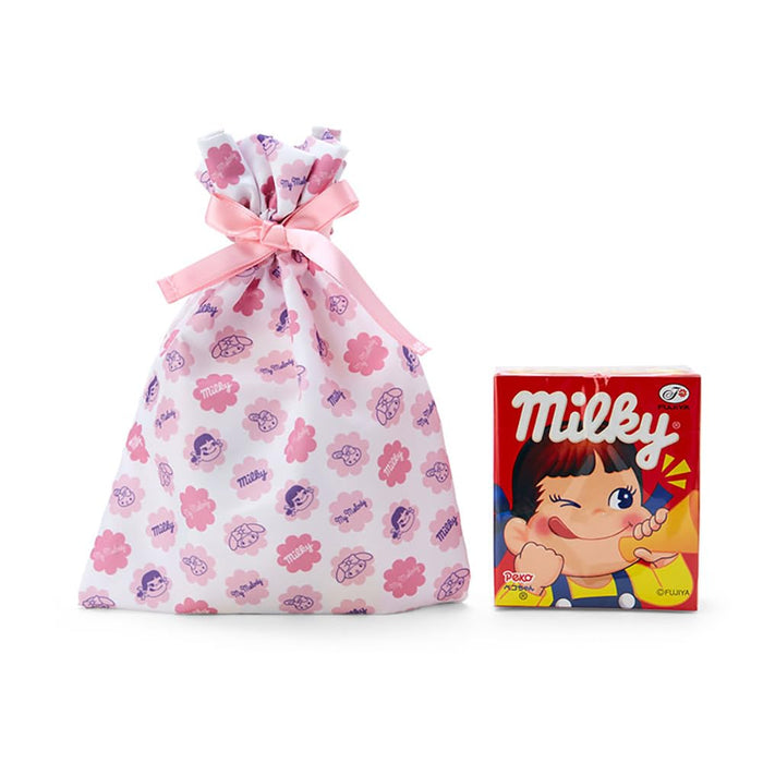 Sanrio My Melody Milky & Drawstring Purse 19.5x14x0.5cm 040461- Japan Figure Store - #1 Bring To You The Best Japanese Goods