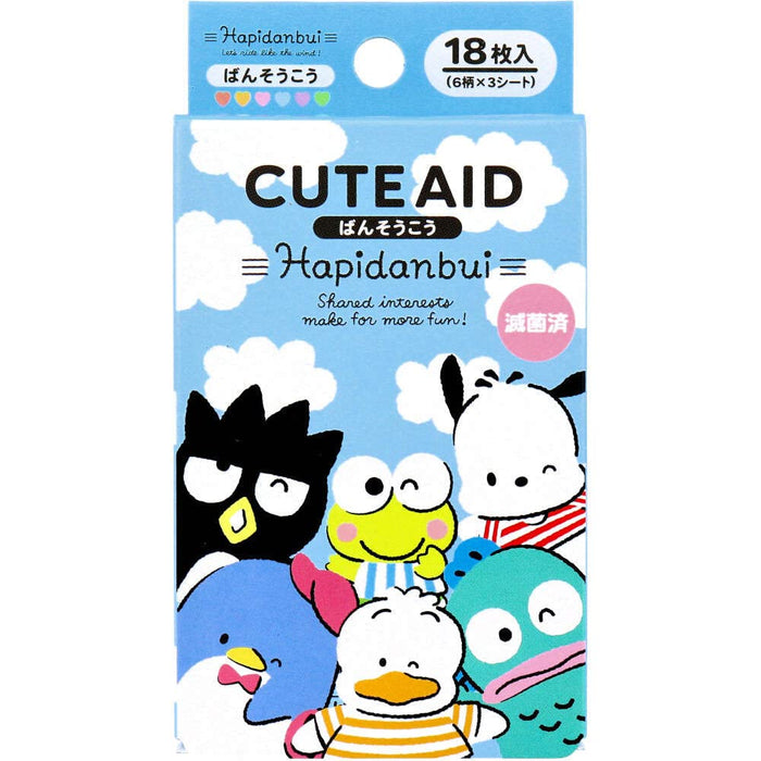 Santan Santa Hapidanbui Bandage 322549 Sanrio Pochacco Duck'S Peckle Tuxedo Sam Hangyodon Bad Batsumaru Keroppi 18Pcs Kids Scratch Tape Japan- Japan Figure Store - #1 Bring To You The Best Japanese Goods