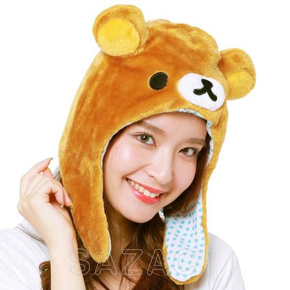 Sazac Kigurumi Cap Rilakkuma- Japan Figure Store - #1 Bring To You The Best Japanese Goods