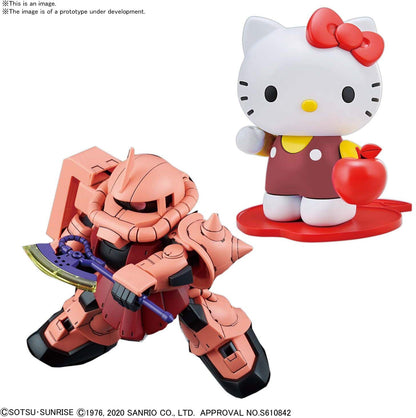 BANDAI Sd Gundam Cross Silhouette Hello Kitty/ Char'S Zaku Ii Plastic Model- Japan Figure Store - #1 Bring To You The Best Japanese Goods