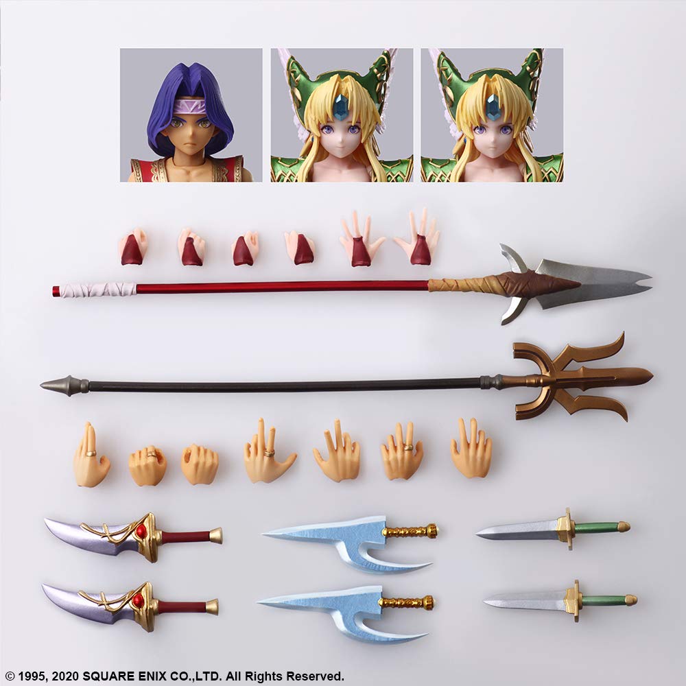SQUARE ENIX Bring Arts Hawkeye & Riesz Figure Trials Of Mana- Japan Figure Store - #1 Bring To You The Best Japanese Goods