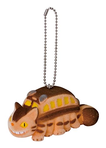 Sekiguchi Ghibli Flocking Keychain Nekobus- Japan Figure Store - #1 Bring To You The Best Japanese Goods