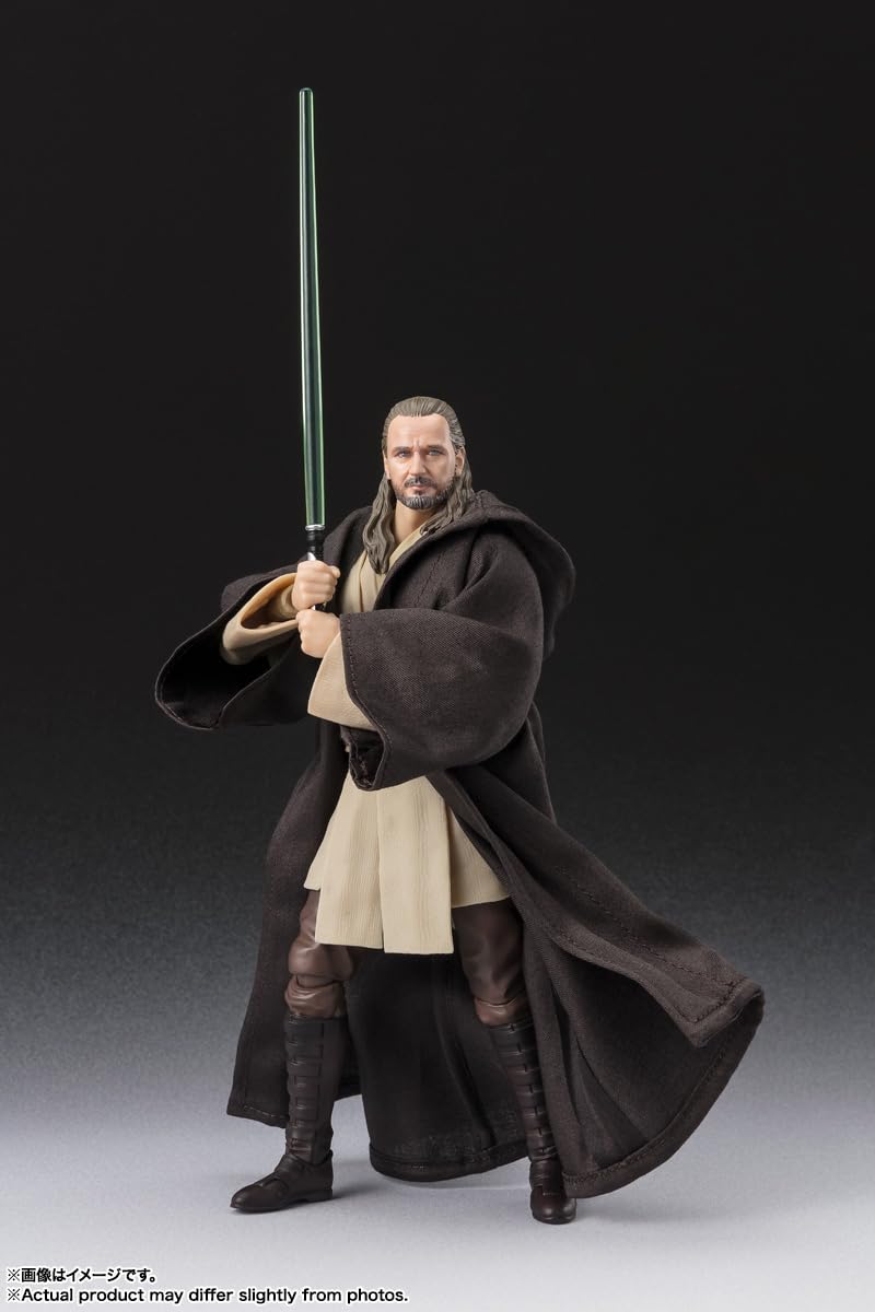 Bandai Spirits SH Figuarts Qui-Gon Jinn 150mm PVC ABS Cloth Figure- Japan Figure Store - #1 Bring To You The Best Japanese Goods