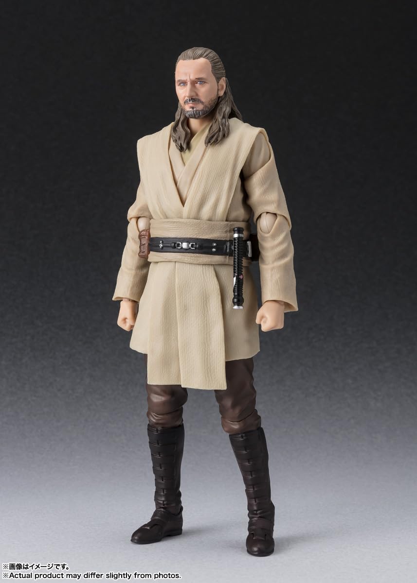 Bandai Spirits SH Figuarts Qui-Gon Jinn 150mm PVC ABS Cloth Figure- Japan Figure Store - #1 Bring To You The Best Japanese Goods
