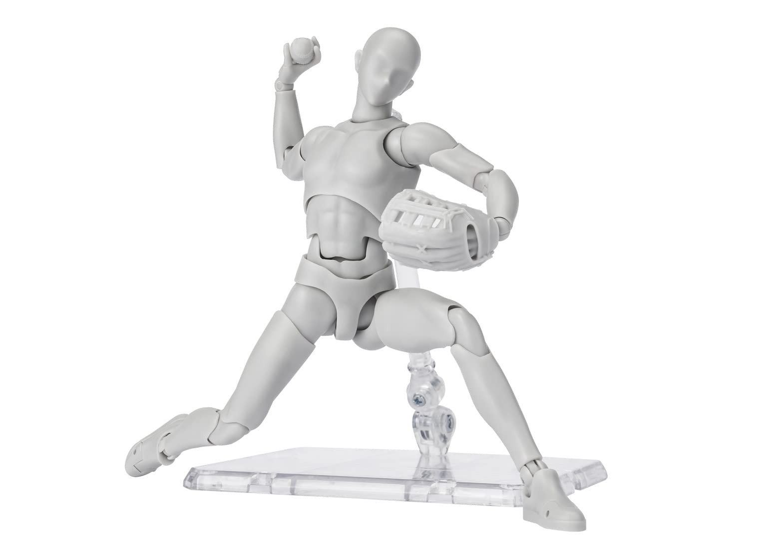 S.H. Figuarts Body-Kun Sports Edition DX Set - Gray Color Version - 150mm PVC & ABS Articulated Action Figure BAS64933- Japan Figure Store - #1 Bring To You The Best Japanese Goods