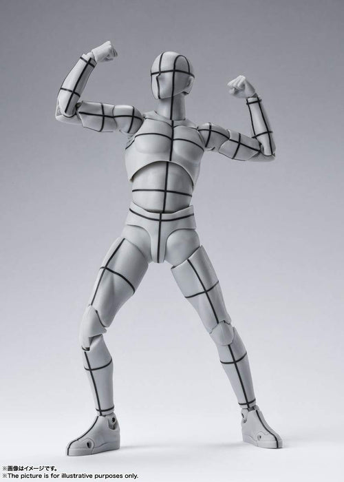 Shfiguarts Body-Kun -Wire Frame- (Gray Color Ver.) Approximately 150Mm Pvc Abs Pre-Painted Movable Figure- Japan Figure Store - #1 Bring To You The Best Japanese Goods