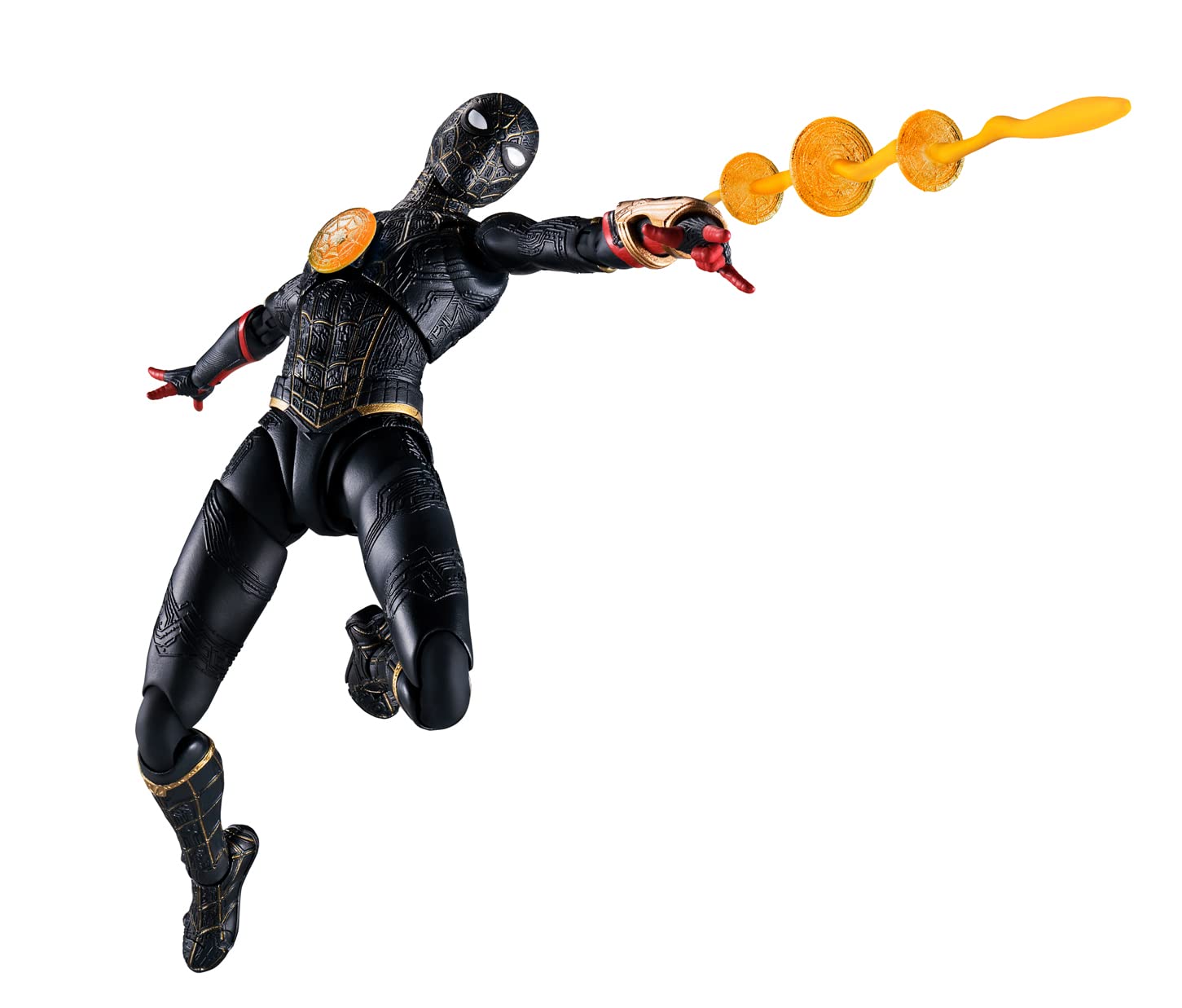Shfiguarts Spider-Man [Black Gold Suit] (Spider-Man: No Way Home) About 150Mm Abs Pvc Painted Action Figure- Japan Figure Store - #1 Bring To You The Best Japanese Goods