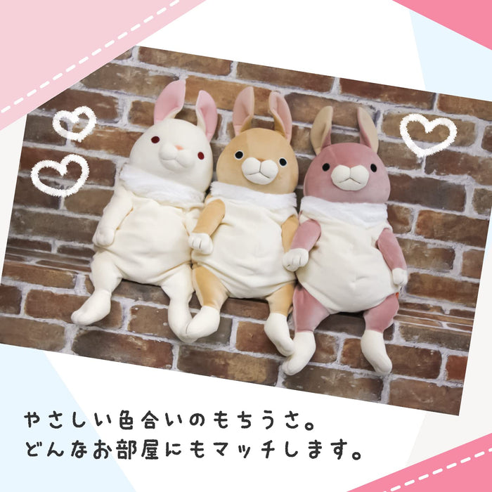 Shinada Global Mochi Rabbit Standing Ears Pink Mini 7x5x14cm- Japan Figure Store - #1 Bring To You The Best Japanese Goods