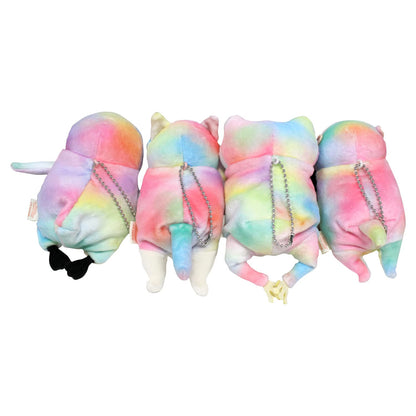 Shinada Global Mochineko Rainbow Mini 7x5x14Cm Stuffed Cat Mone-0088R- Japan Figure Store - #1 Bring To You The Best Japanese Goods