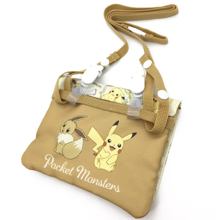 Shobido Co Ltd Japan Pocket Monster Pokemon Goods Multi-Pocket Shoulder All-Pattern Series School Name Tag Pouch Clothes No Pockets- Japan Figure Store - #1 Bring To You The Best Japanese Goods