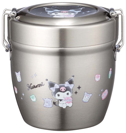 Skater Insulated Bento Box Bowl Type Stainless Steel 550Ml Japan Kuromi Sanrio- Japan Figure Store - #1 Bring To You The Best Japanese Goods