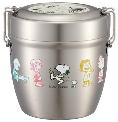Skater Japan Insulated Bento Box Bowl Type Stainless Steel Snoopy 550Ml Stlbd6Ag-A- Japan Figure Store - #1 Bring To You The Best Japanese Goods
