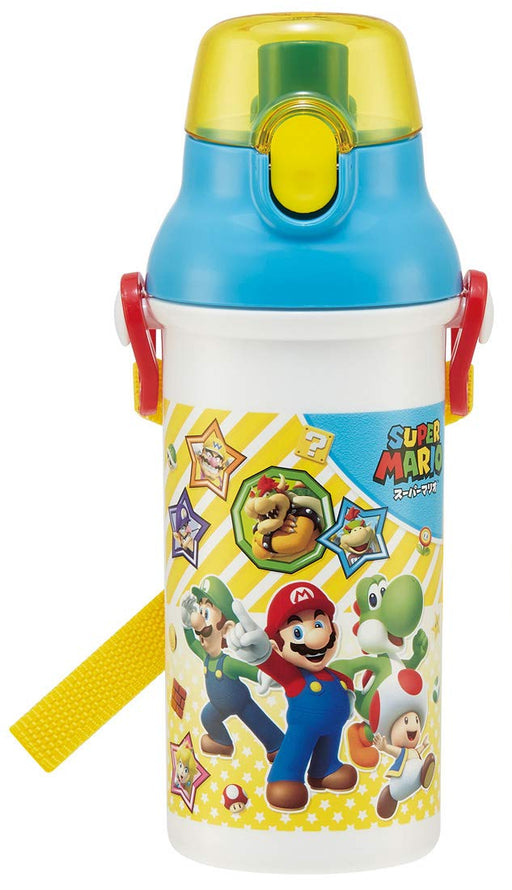 SKATER Super Mario Antibacterial Direct Drink Plastic Bottle- Japan Figure Store - #1 Bring To You The Best Japanese Goods