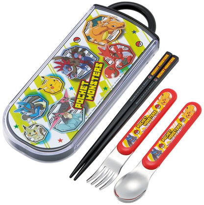 Skater Children&S Antibacterial Trio Set Chopsticks Spoon Fork Pokemon 23 Made In Japan Tacc2Ag-A- Japan Figure Store - #1 Bring To You The Best Japanese Goods