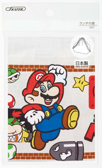 Skater Kids Lunch Bag Mario 23 Japan KB7-A- Japan Figure Store - #1 Bring To You The Best Japanese Goods