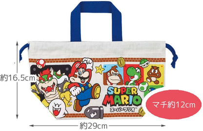 Skater Kids Lunch Bag Mario 23 Japan KB7-A- Japan Figure Store - #1 Bring To You The Best Japanese Goods
