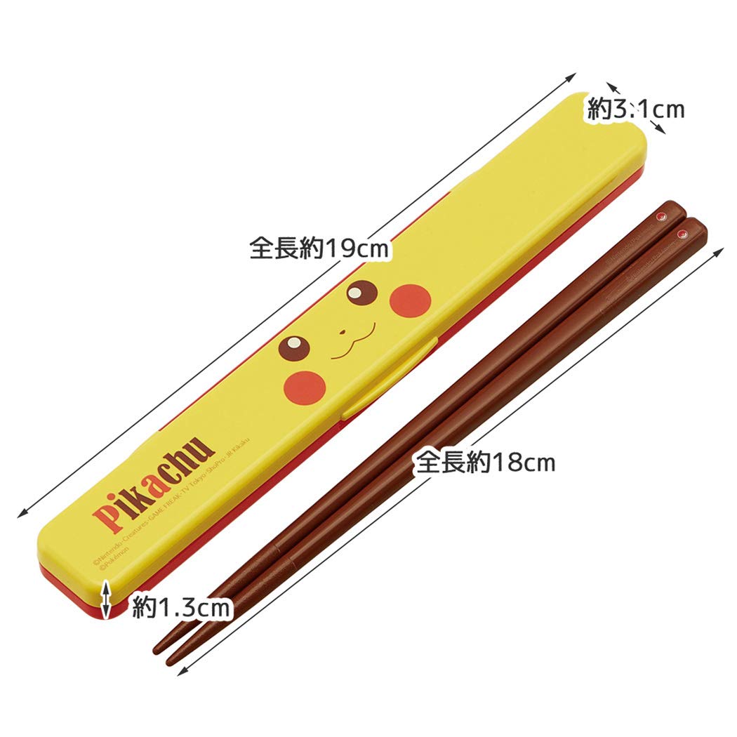 SKATER Pokemon Pikachu Chopstick Box Set- Japan Figure Store - #1 Bring To You The Best Japanese Goods