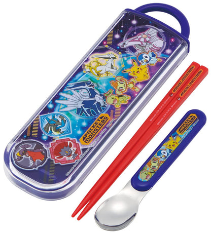 Skater Chopsticks Spoon Set Antibacterial Pokemon 22 Made In Japan Cca1Ag-A- Japan Figure Store - #1 Bring To You The Best Japanese Goods