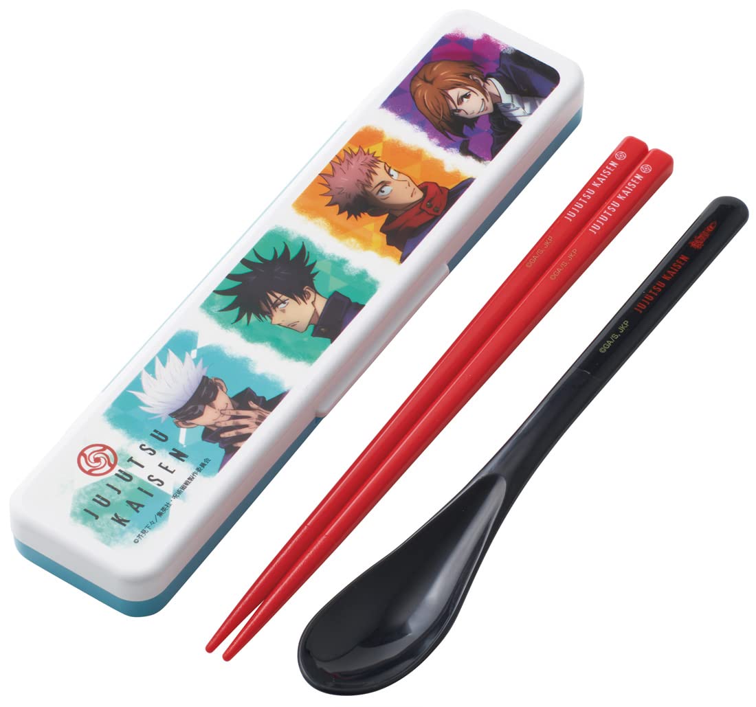 Skater 18cm Antibacterial Jujutsu Kaisen Combi Set Chopsticks Spoon CCS3SAAG-A- Japan Figure Store - #1 Bring To You The Best Japanese Goods