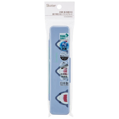 Skater 18cm Antibacterial Combi Set Spoon & Chopsticks Japan CCS3SAAG-A- Japan Figure Store - #1 Bring To You The Best Japanese Goods