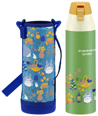 Skater 990ml Totoro Ghibli Water Bottle w/Cover KSDC10S- Japan Figure Store - #1 Bring To You The Best Japanese Goods