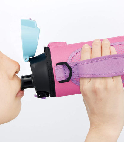 Skater 990ml Water Bottle w/ Pop Logo & Bottle Cover - KSDC10S- Japan Figure Store - #1 Bring To You The Best Japanese Goods