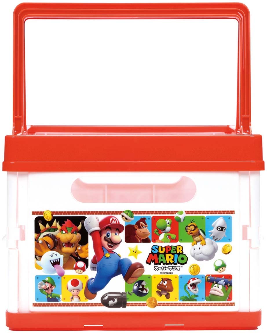 Skater Japan Folding Storage Case Basket Super Mario 38X25X19.5Cm 23 Bwot13-A- Japan Figure Store - #1 Bring To You The Best Japanese Goods