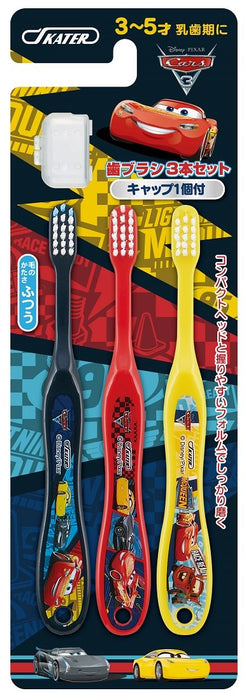 SKATER Toothbrush Set 3 Pcs For Kindergarten Children Cars- Japan Figure Store - #1 Bring To You The Best Japanese Goods