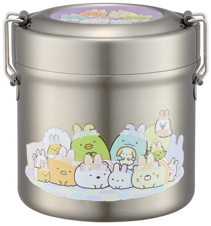 Skater Vacuum Stainless Steel Lunch Box Sumikko Gurashi Mysterious Rabbit Rice 600Ml Japan Antibacterial Bowl Stlb1Ag_590412- Japan Figure Store - #1 Bring To You The Best Japanese Goods