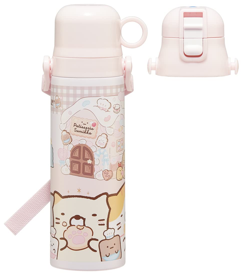 Skater 580Ml Sumikkogurashi Okaiyasan Kids Water Bottle 2-Way Stainless Steel Cup Japan Skdc6-A- Japan Figure Store - #1 Bring To You The Best Japanese Goods
