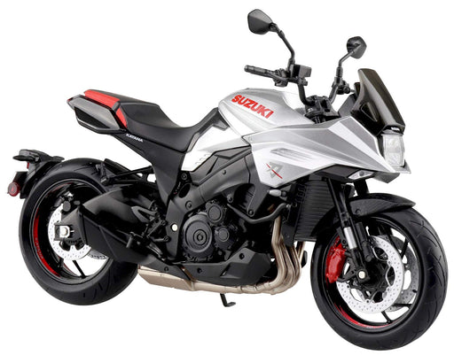 AOSHIMA Skynet 07010 Suzuki Gsx-S1000S Katana Metallic Silver 1/12 Scale Finished Model- Japan Figure Store - #1 Bring To You The Best Japanese Goods
