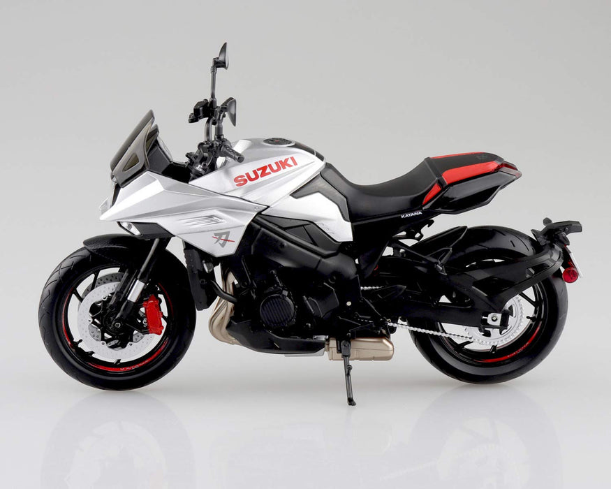 AOSHIMA Skynet 07010 Suzuki Gsx-S1000S Katana Metallic Silver 1/12 Scale Finished Model- Japan Figure Store - #1 Bring To You The Best Japanese Goods