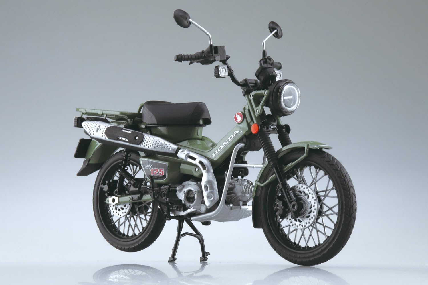 Honda Ct125 Pearl Organic Green 1/12 Bike - Qingdao Cultural Textbook Society (Aoshima)- Japan Figure Store - #1 Bring To You The Best Japanese Goods